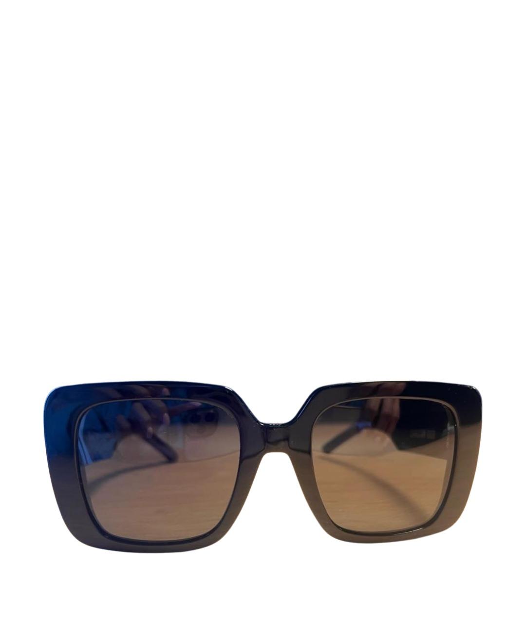 CHRISTIAN DIOR Черные пластиковые солнцезащитные очки, фото 1