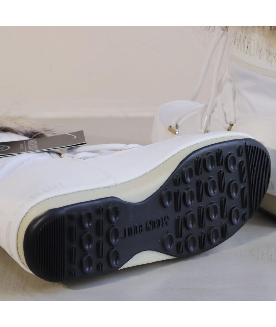 MOON BOOT Белые текстильные ботинки, фото 8