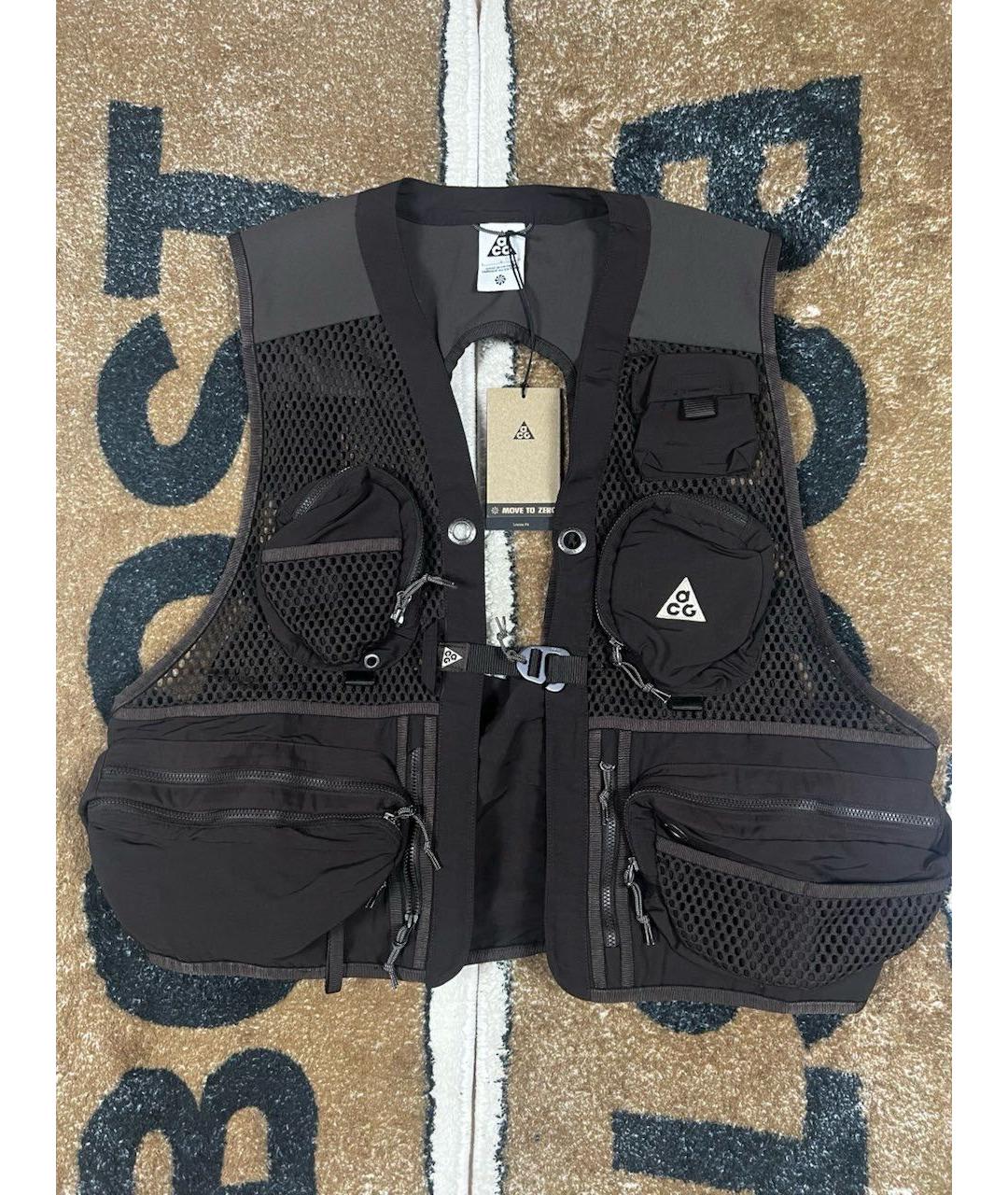 NIKE ACG Черный полиэстеровый жилет, фото 2