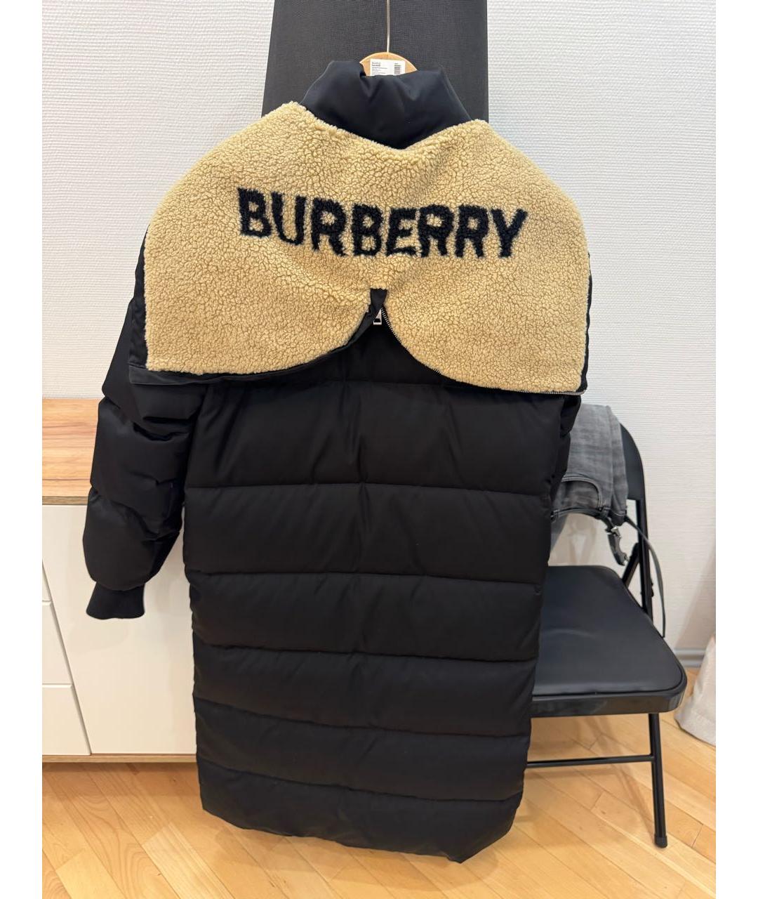 BURBERRY Черный пуховик, фото 2