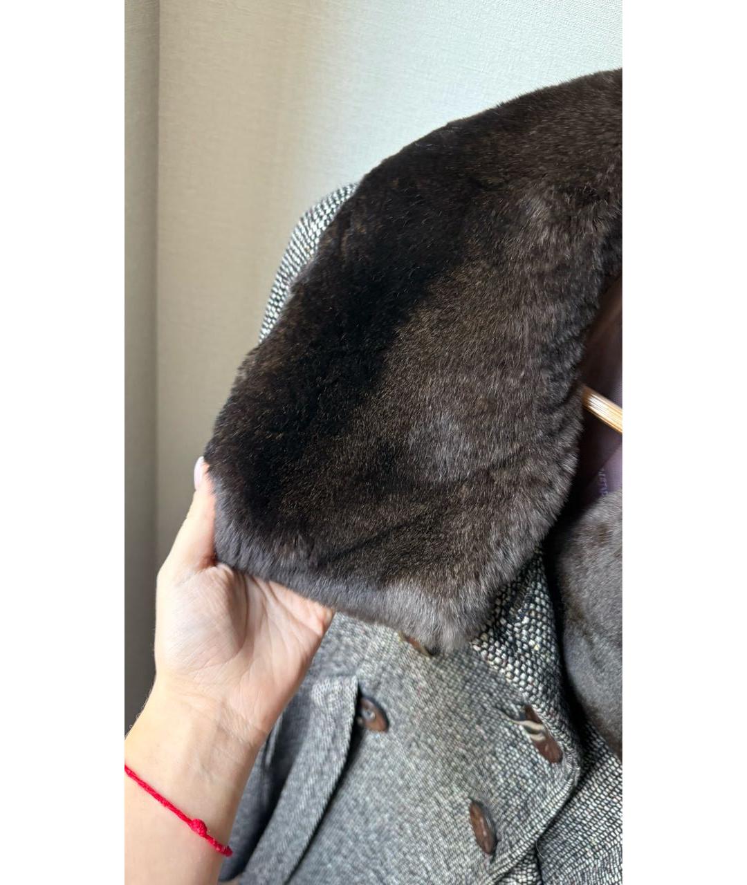 MAX MARA Бежевое шерстяное пальто, фото 8