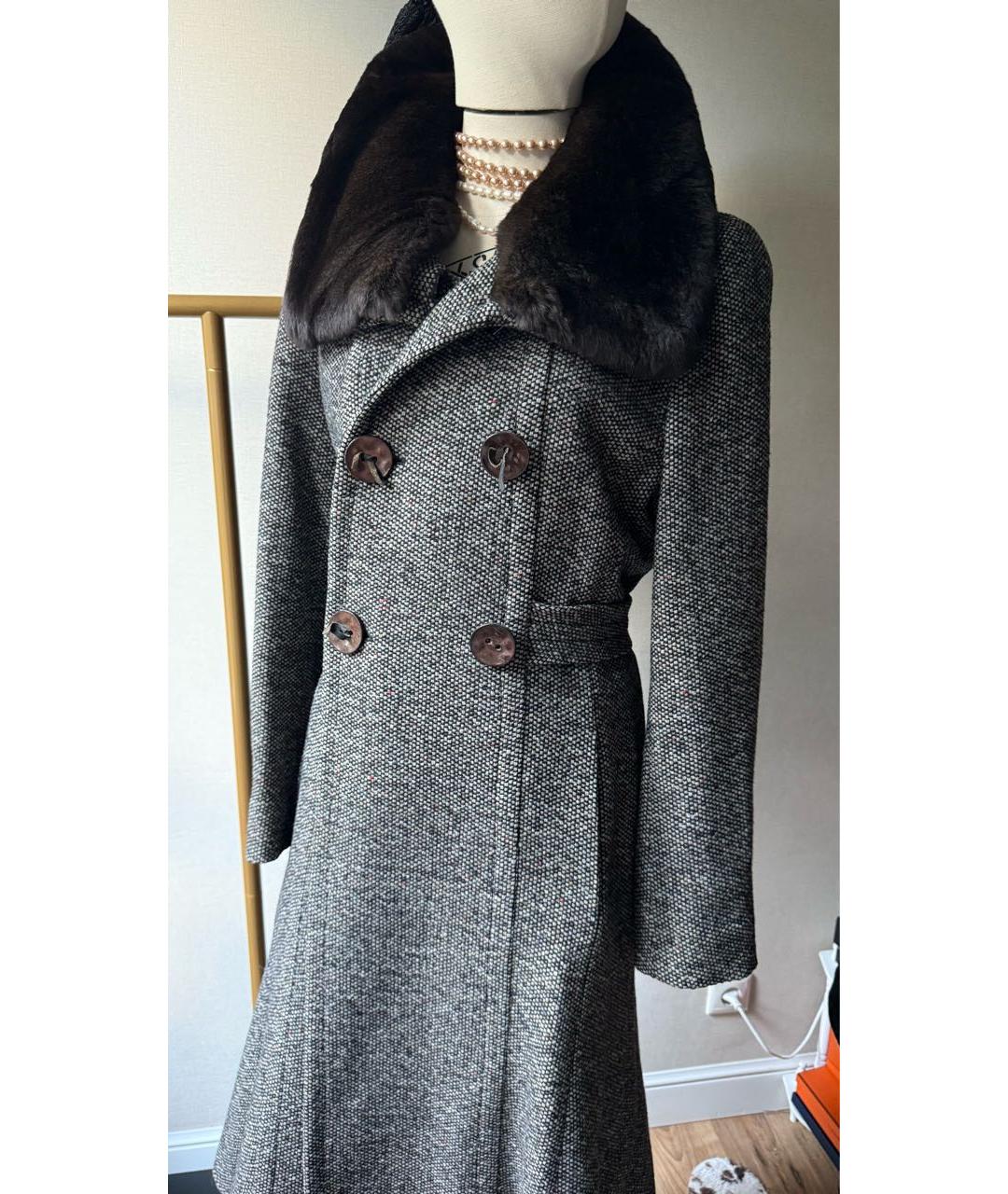 MAX MARA Бежевое шерстяное пальто, фото 2