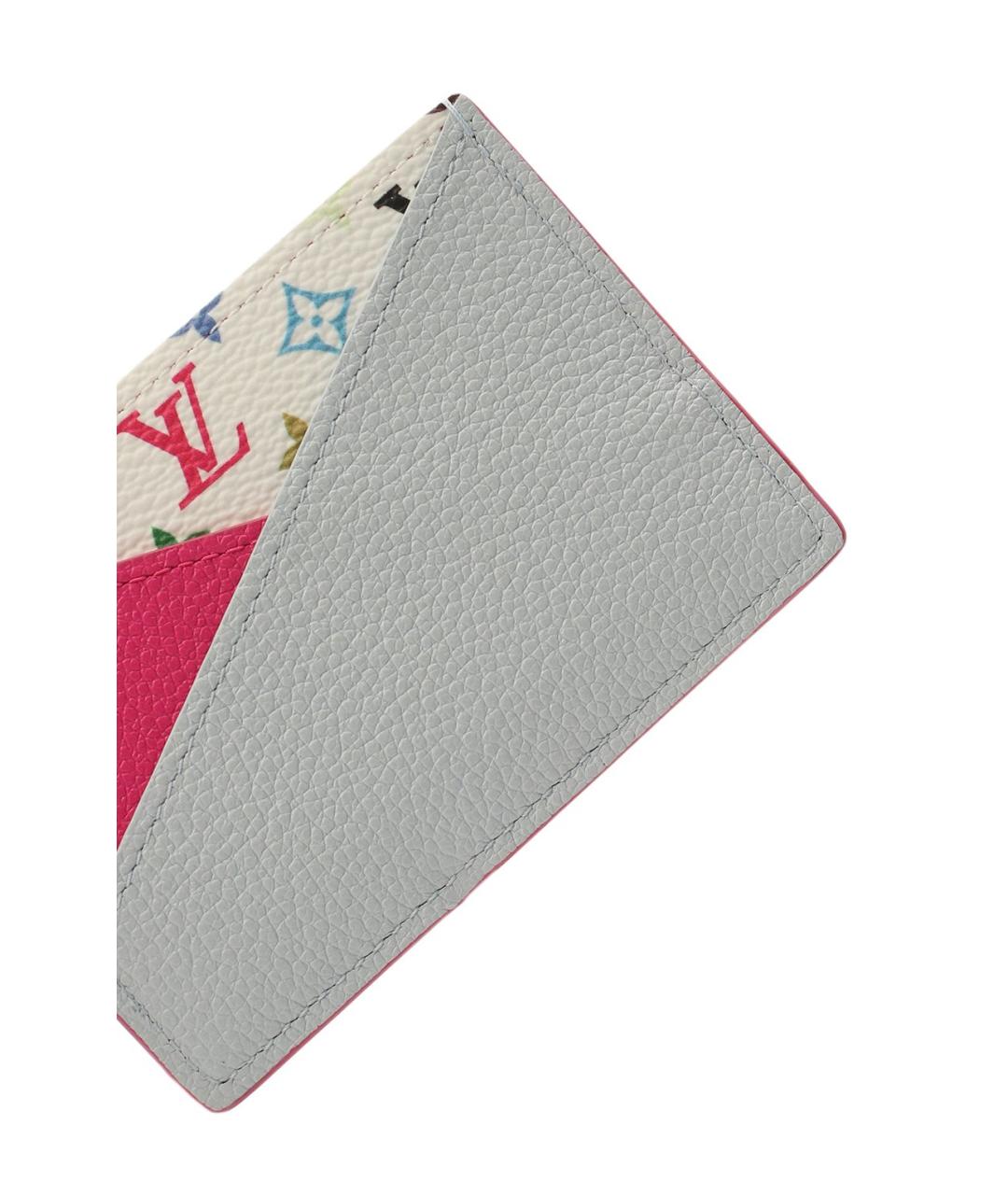 LOUIS VUITTON Розовый кожаный кардхолдер, фото 3