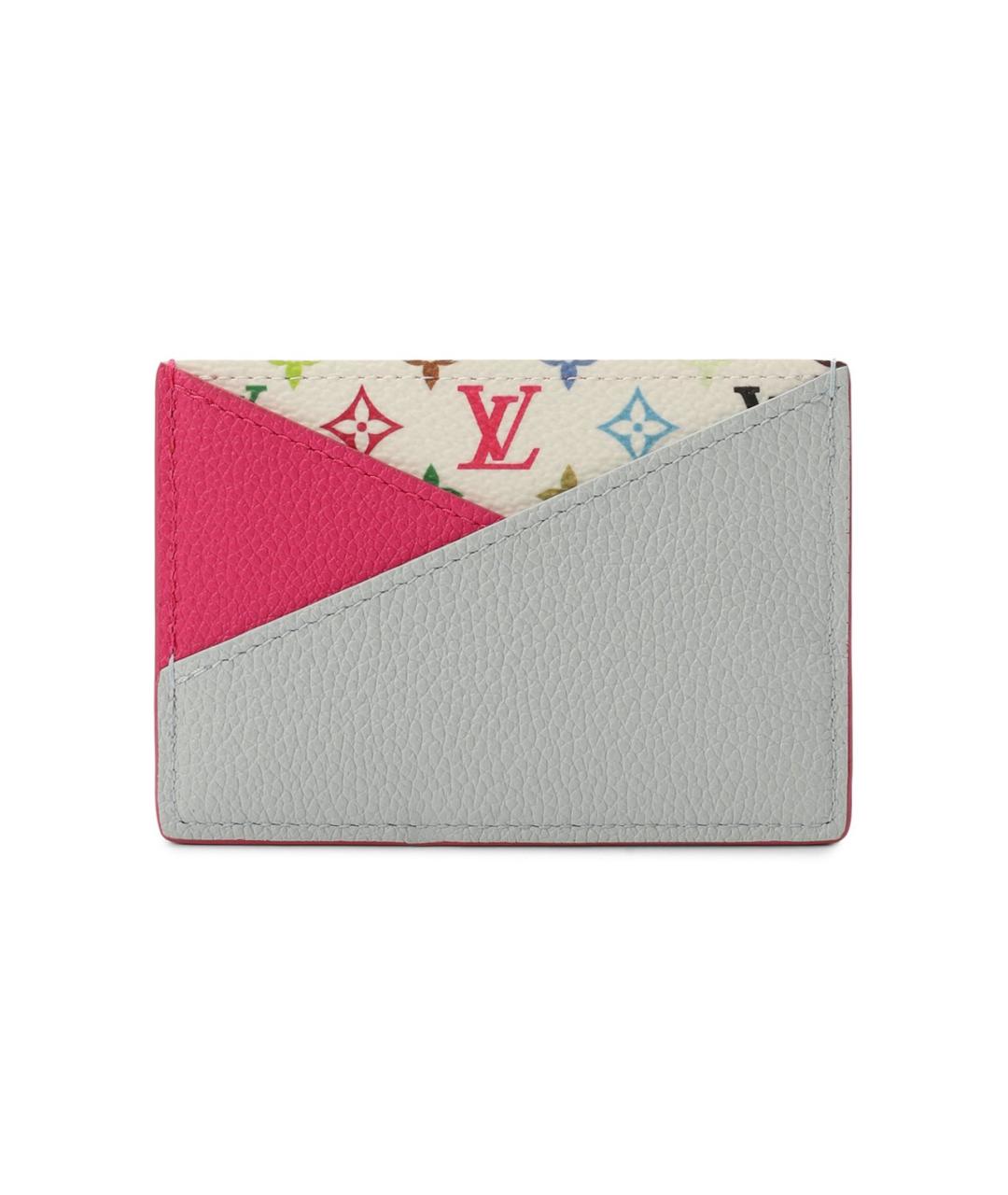 LOUIS VUITTON Розовый кожаный кардхолдер, фото 1