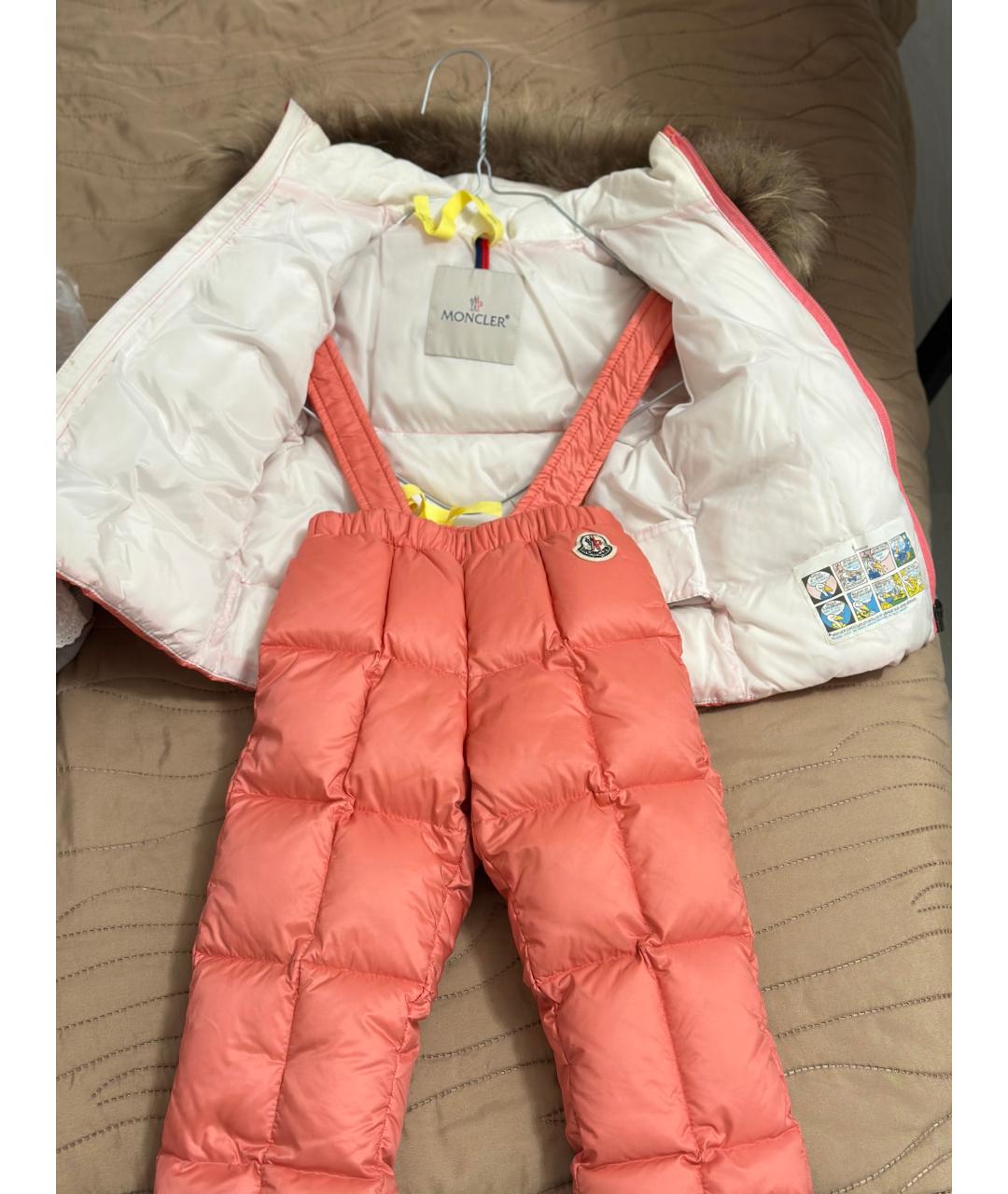 MONCLER Розовый комбинезон, фото 5
