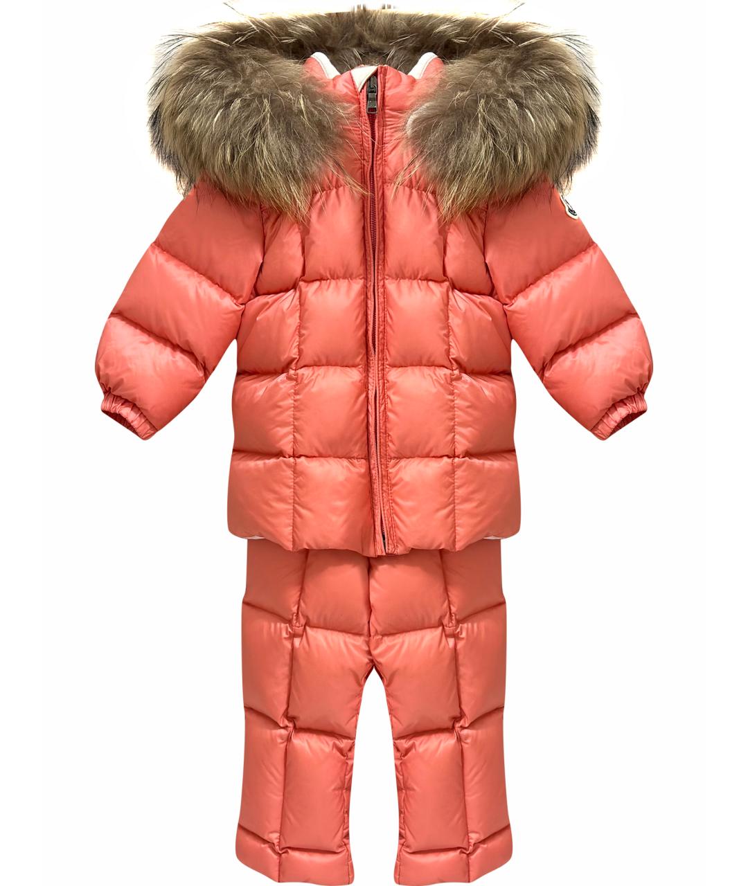 MONCLER Розовый комбинезон, фото 1