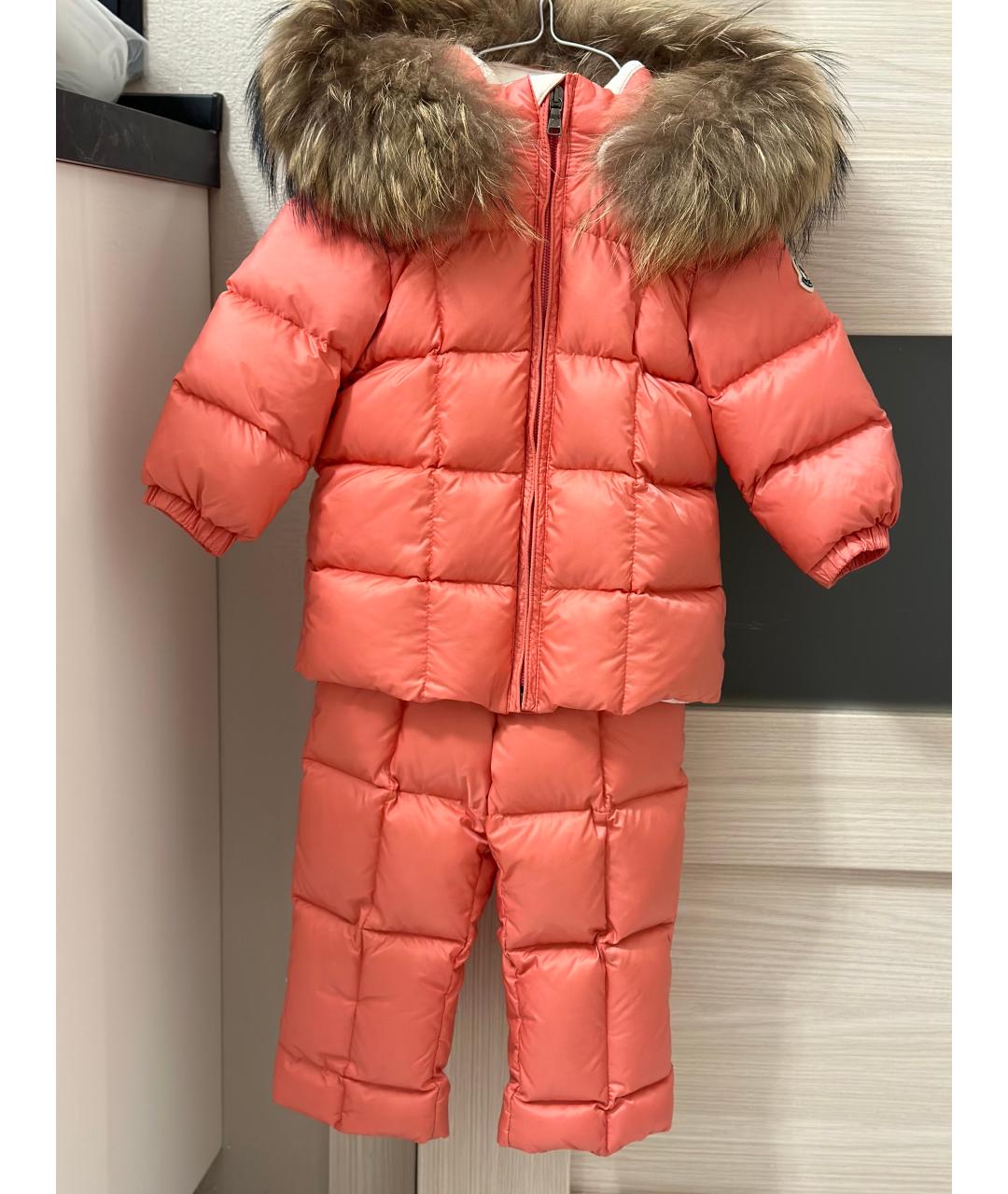 MONCLER Розовый комбинезон, фото 7