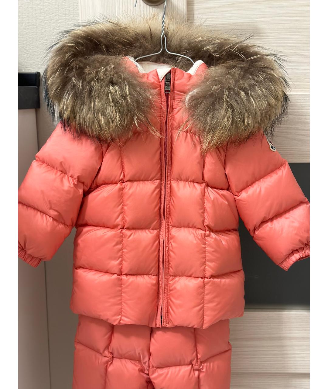 MONCLER Розовый комбинезон, фото 3