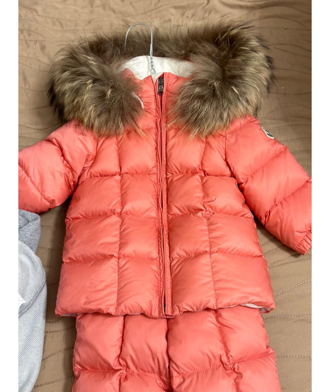 MONCLER Розовый комбинезон, фото 2