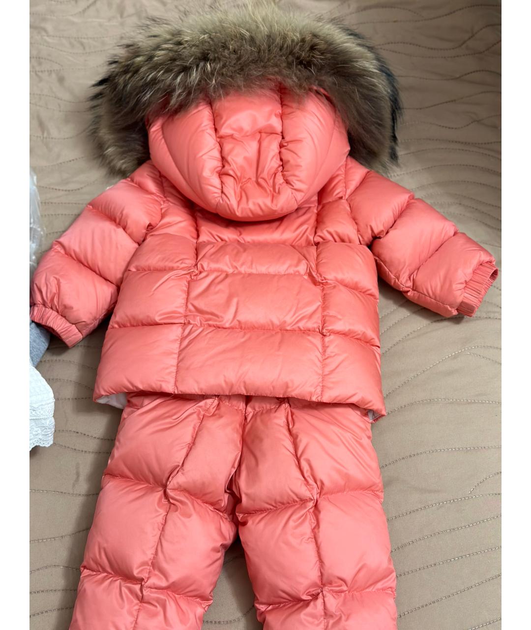 MONCLER Розовый комбинезон, фото 6