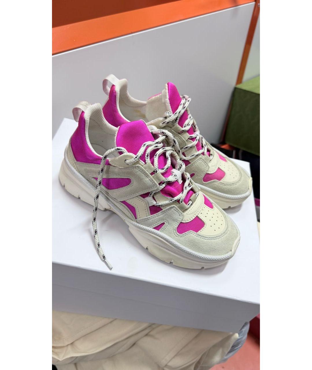 ISABEL MARANT Мульти кожаные кроссовки, фото 4