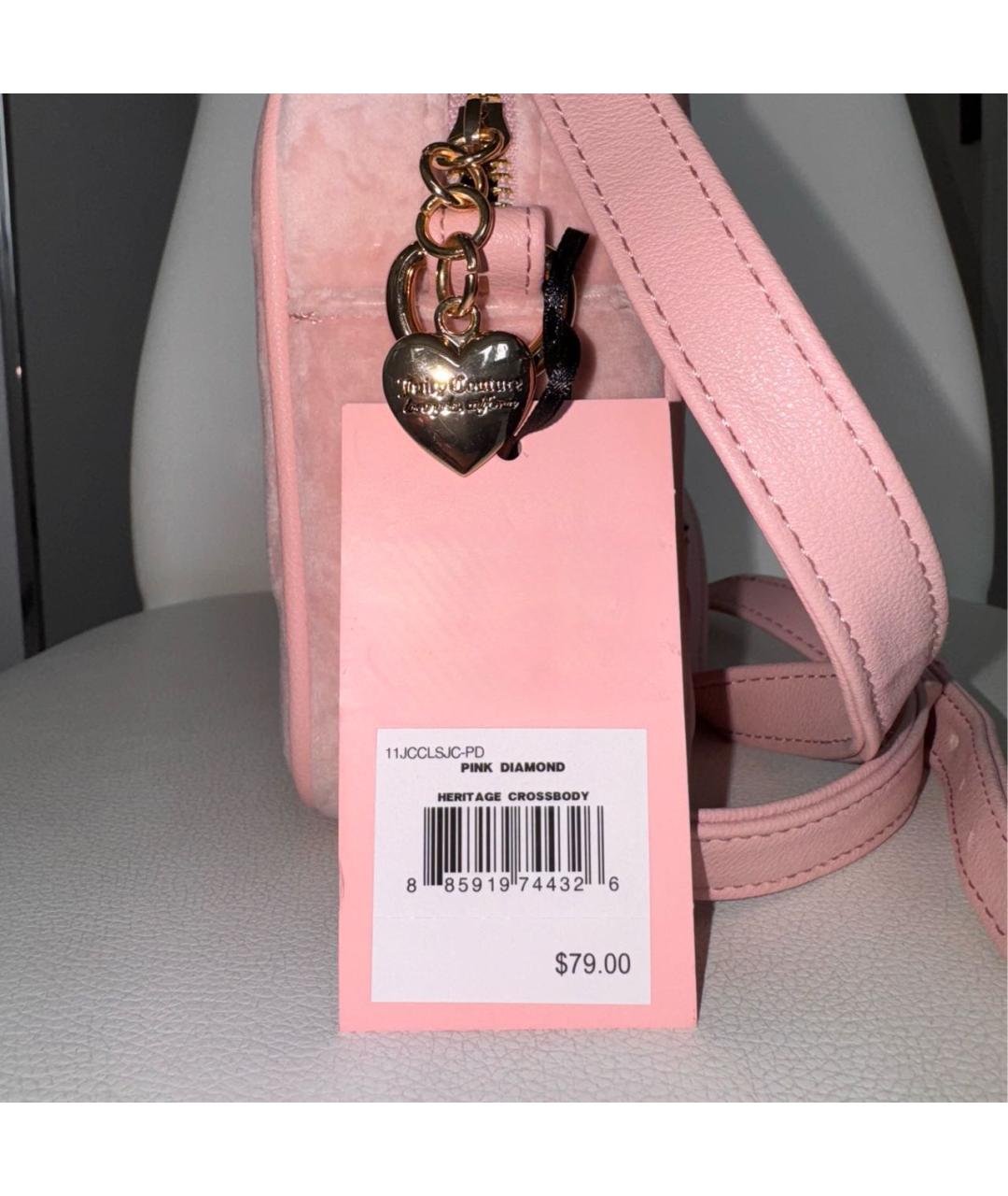 JUICY COUTURE Розовая сумка через плечо, фото 5