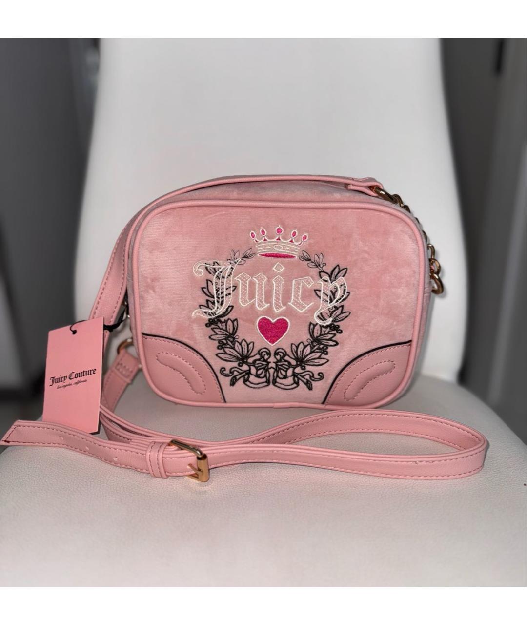 JUICY COUTURE Розовая сумка через плечо, фото 9