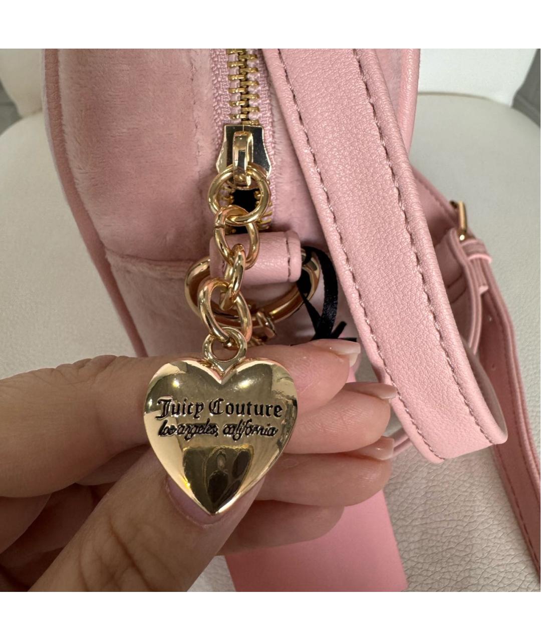 JUICY COUTURE Розовая сумка через плечо, фото 4