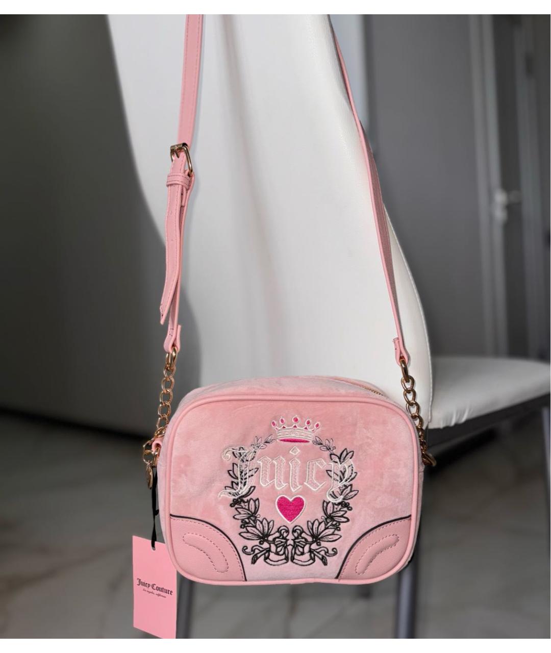 JUICY COUTURE Розовая сумка через плечо, фото 2