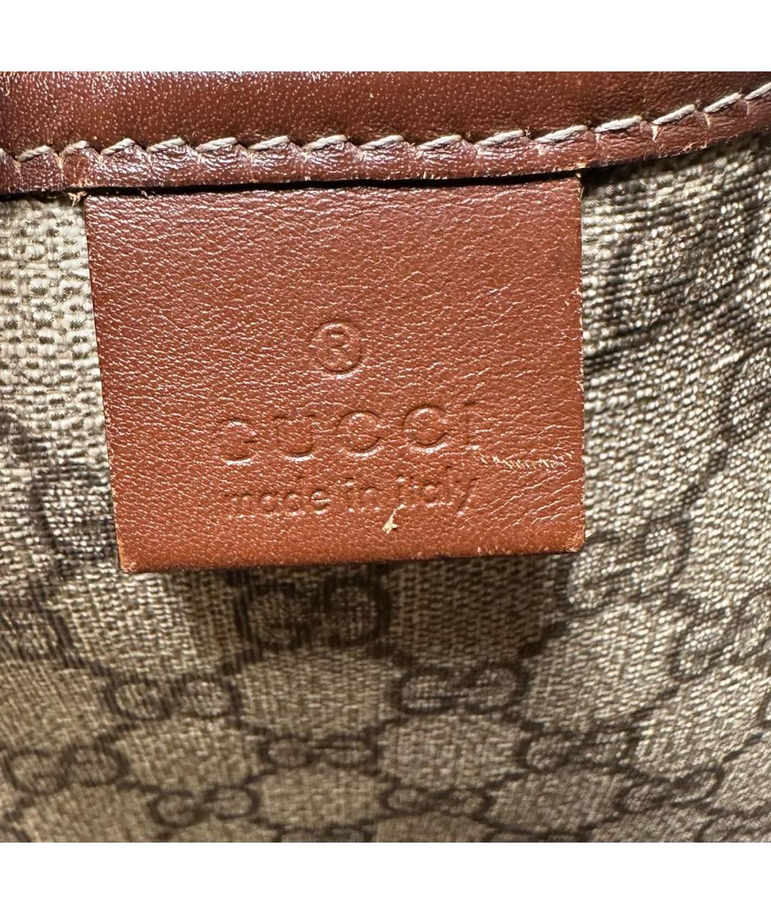 GUCCI Бежевая кожаная сумка через плечо, фото 5