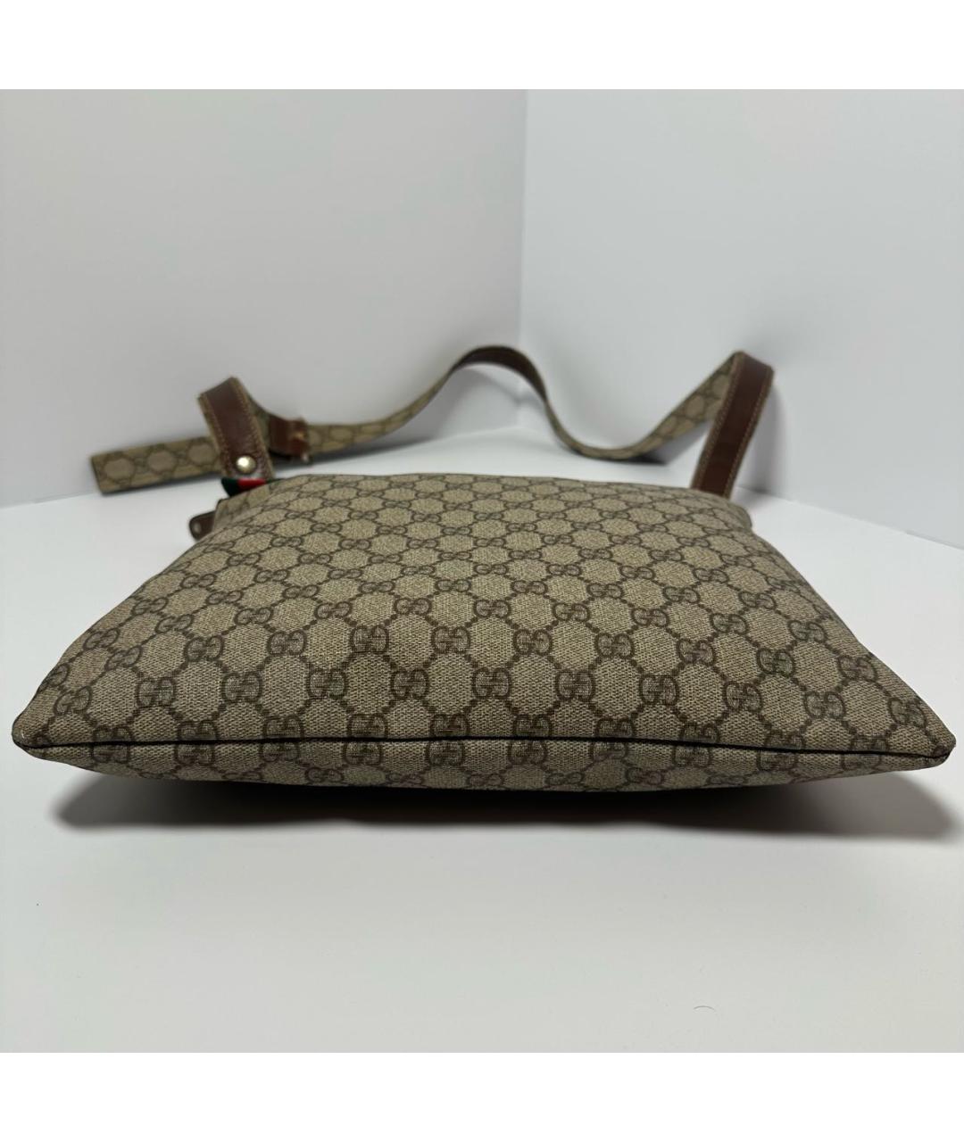 GUCCI Бежевая кожаная сумка через плечо, фото 2