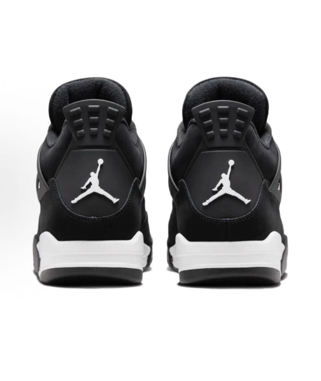 JORDAN Черные нубуковые высокие кроссовки / кеды, фото 4