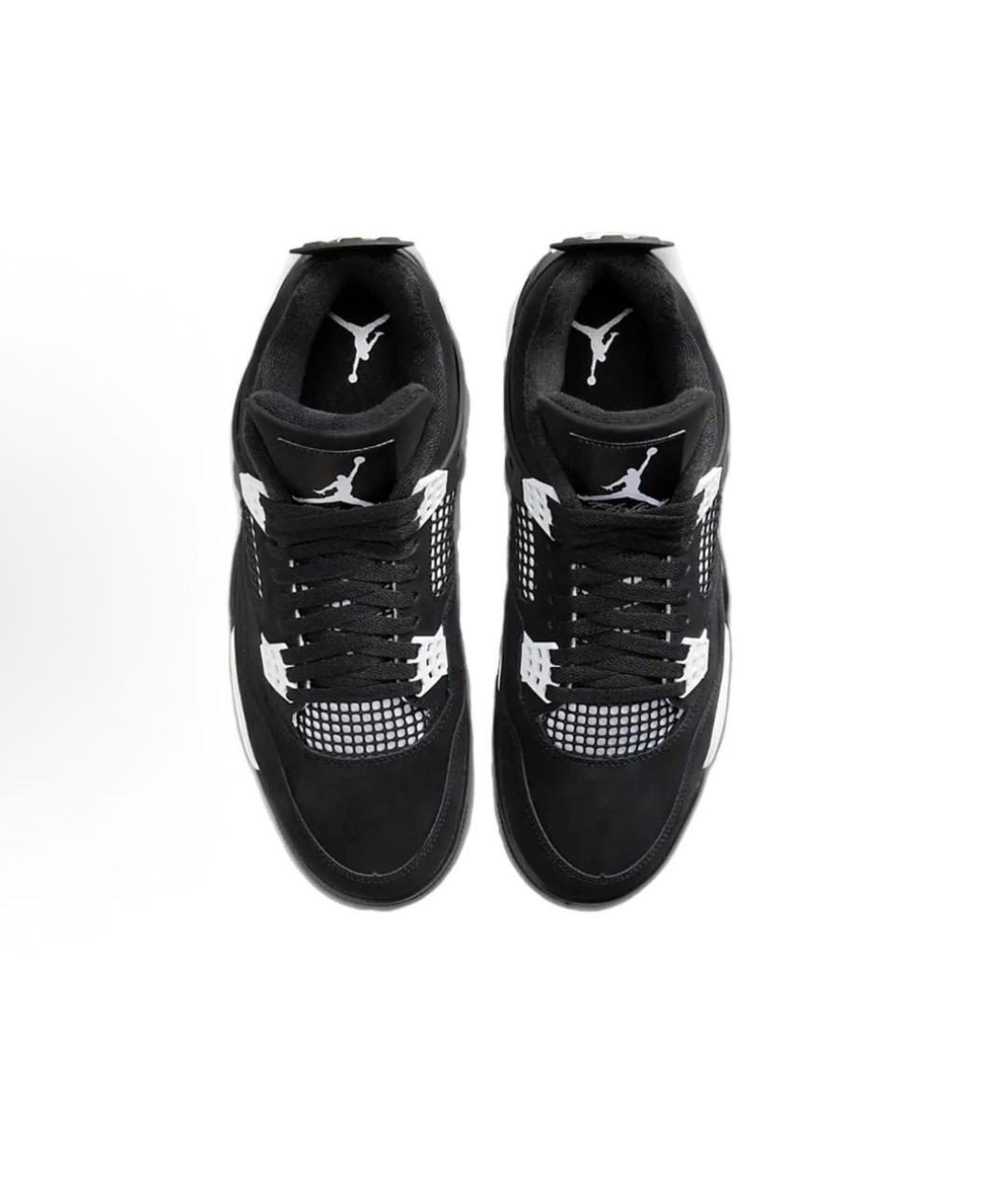 JORDAN Черные нубуковые высокие кроссовки / кеды, фото 3