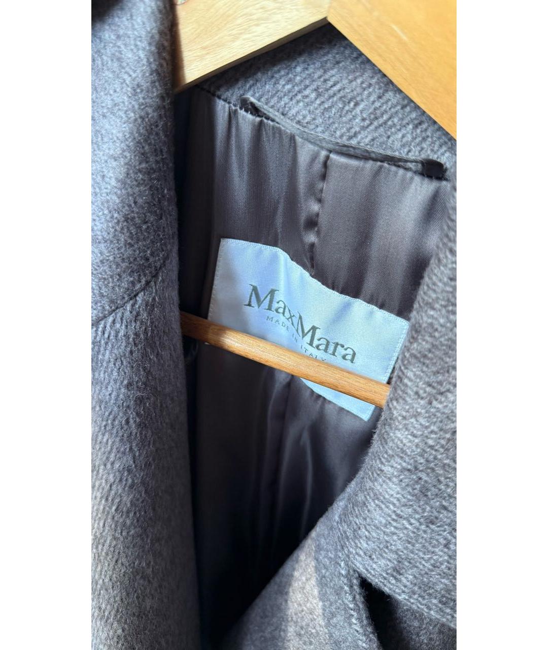 MAX MARA Антрацитовое кашемировое пальто, фото 3