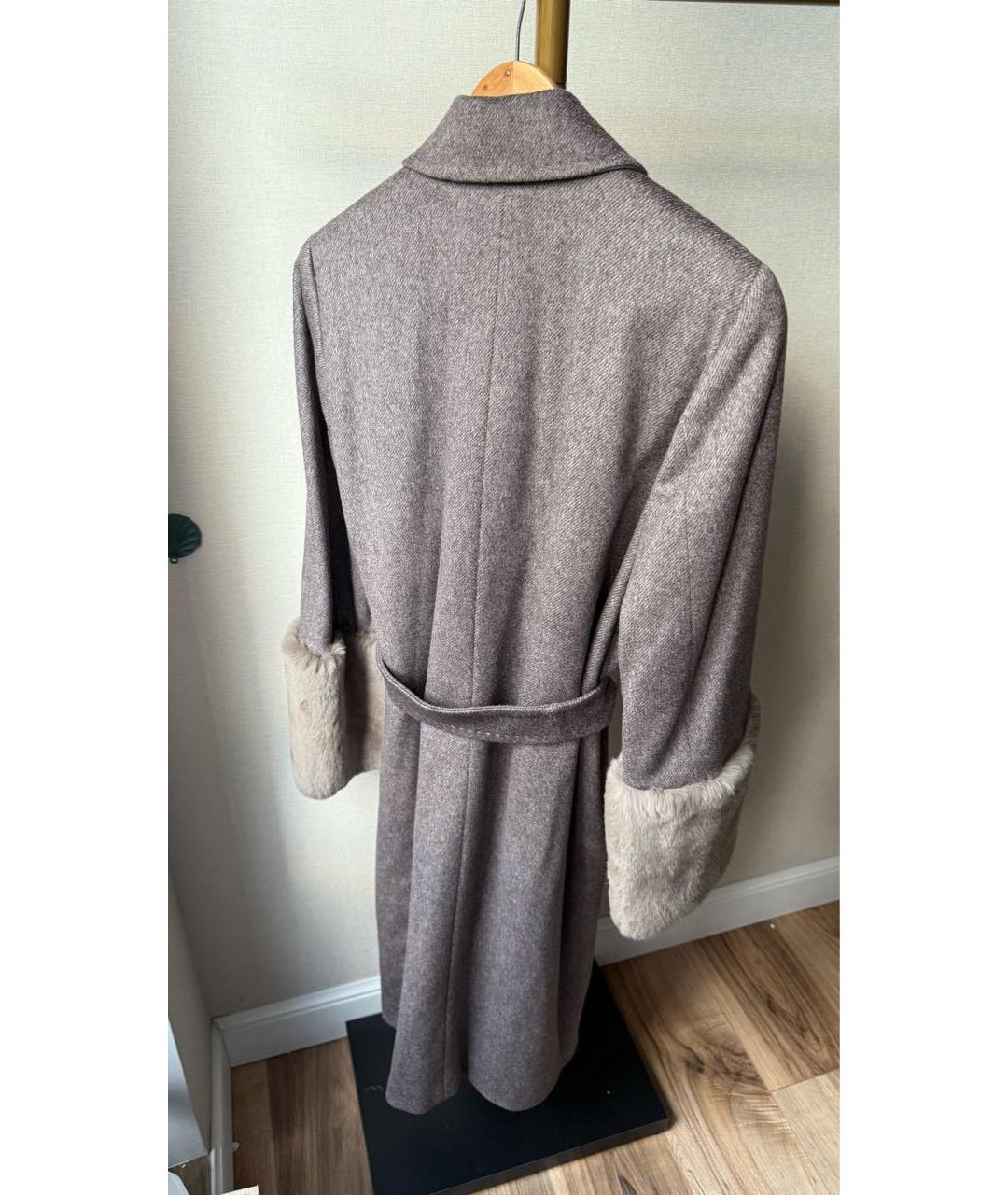 MAX MARA Антрацитовое кашемировое пальто, фото 2