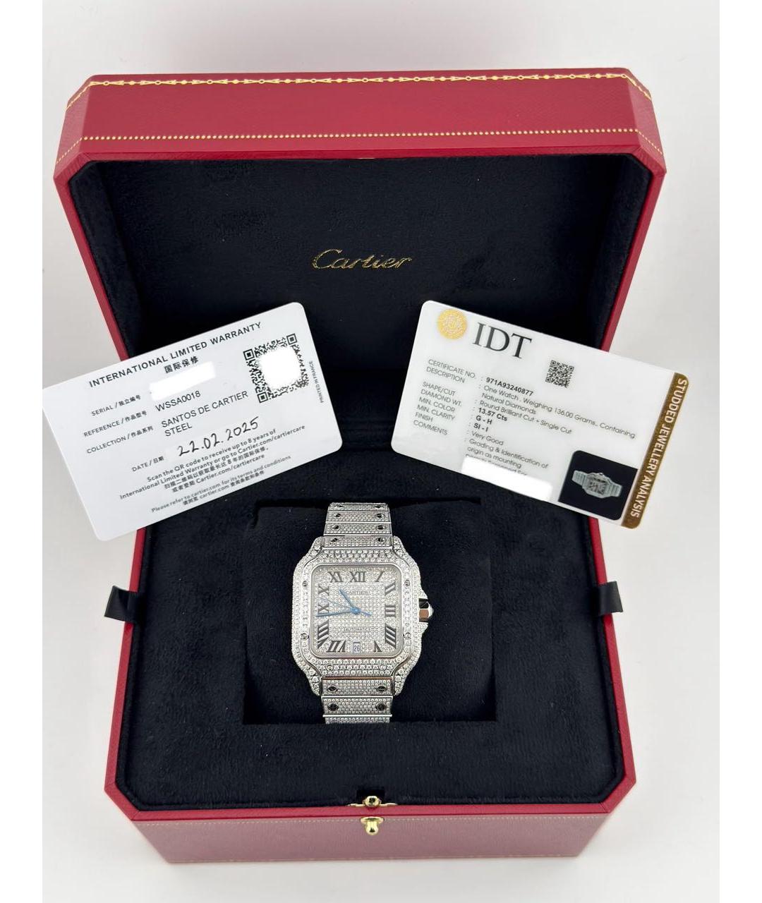 CARTIER Серебряные часы, фото 5