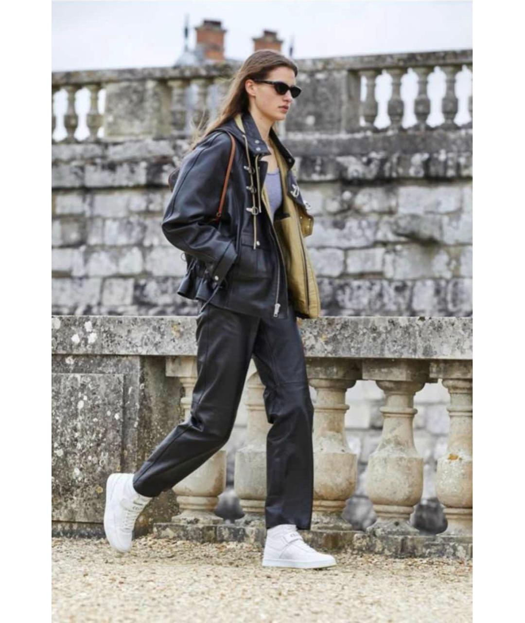 CELINE Белые кожаные кроссовки, фото 5