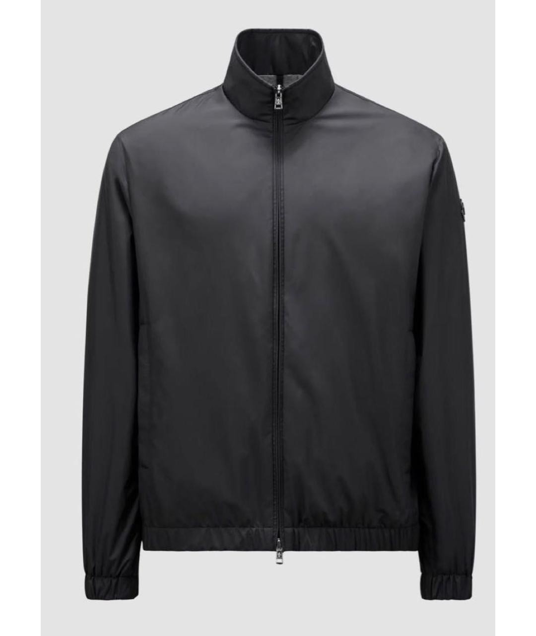 MONCLER Темно-синяя полиэстеровая куртка, фото 5