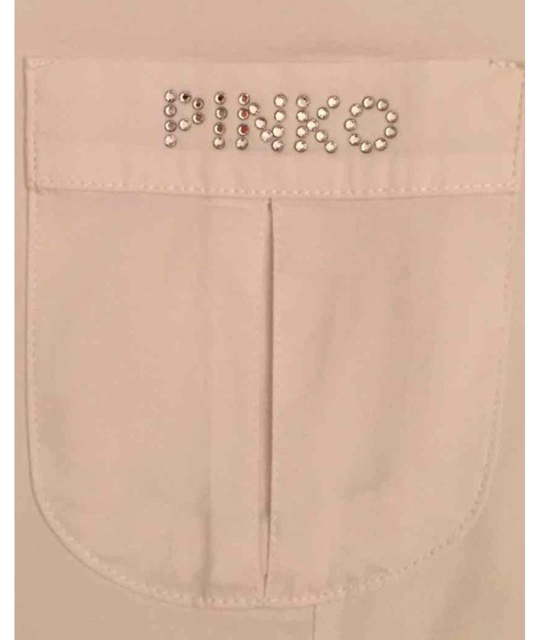 PINKO KIDS Белая хлопковая рубашка/блузка, фото 3