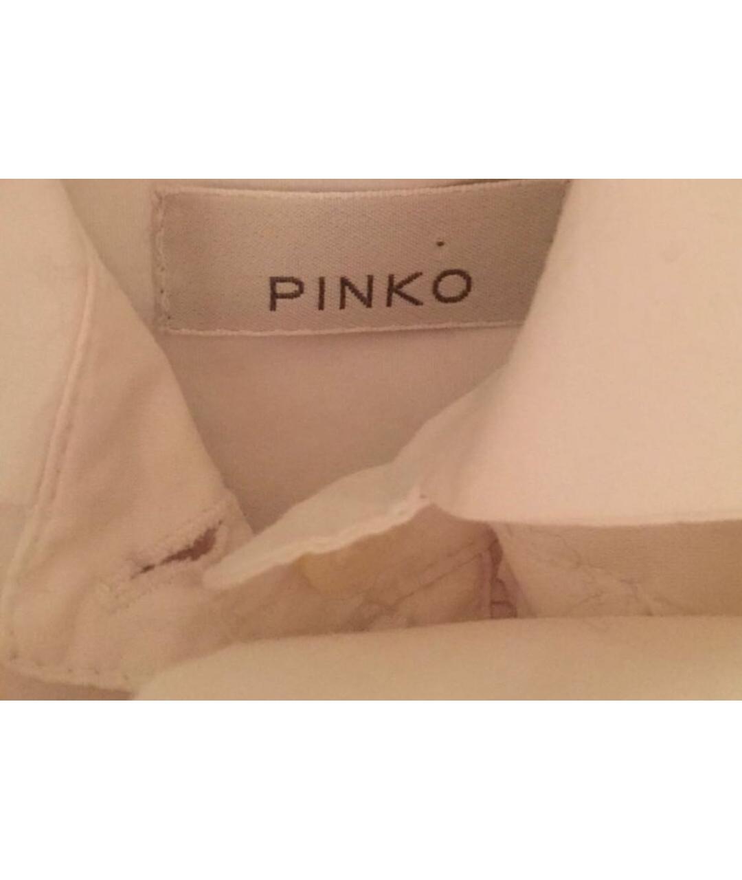 PINKO KIDS Белая хлопковая рубашка/блузка, фото 4