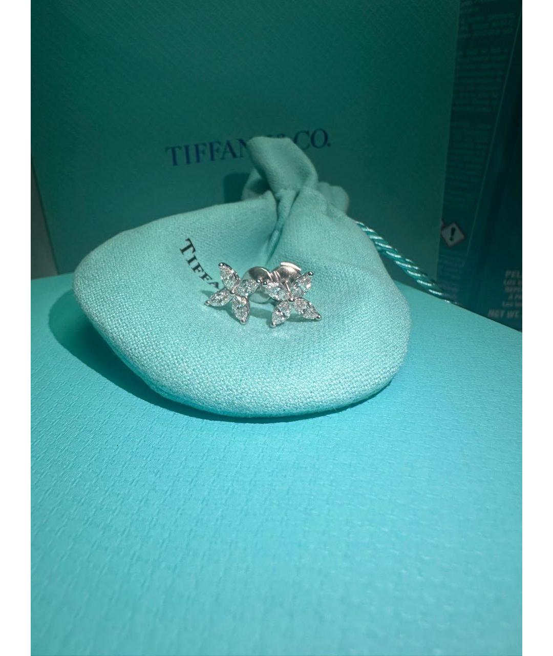 TIFFANY&CO Серебряные платиновые серьги, фото 5