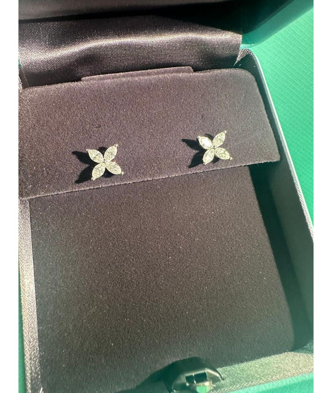 TIFFANY&CO Серебряные платиновые серьги, фото 2