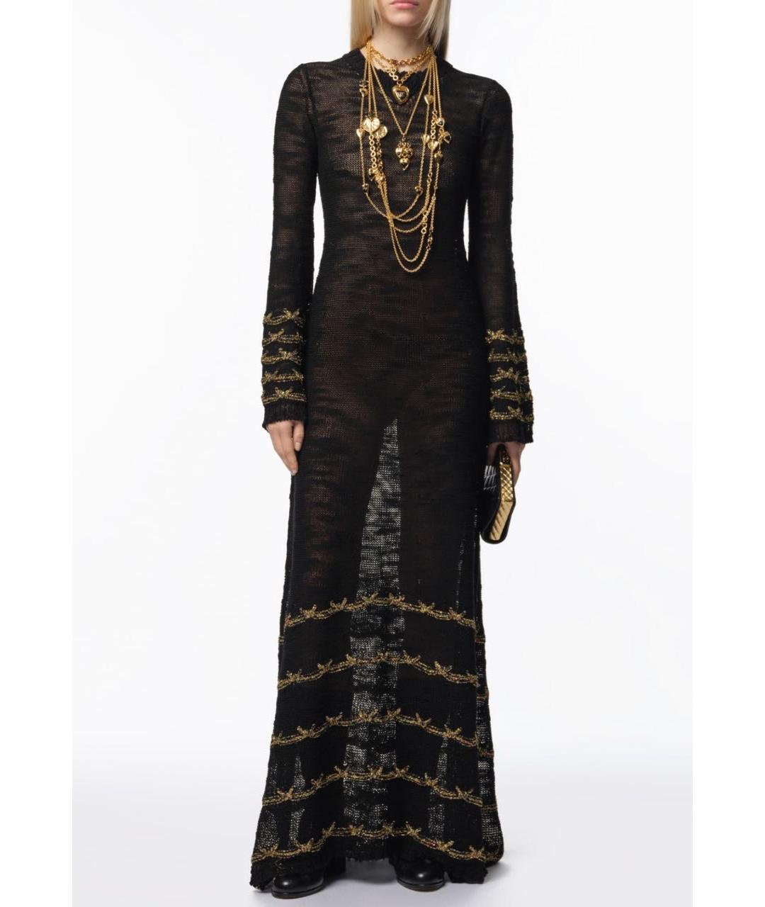 CHANEL Черное шерстяное платье, фото 2