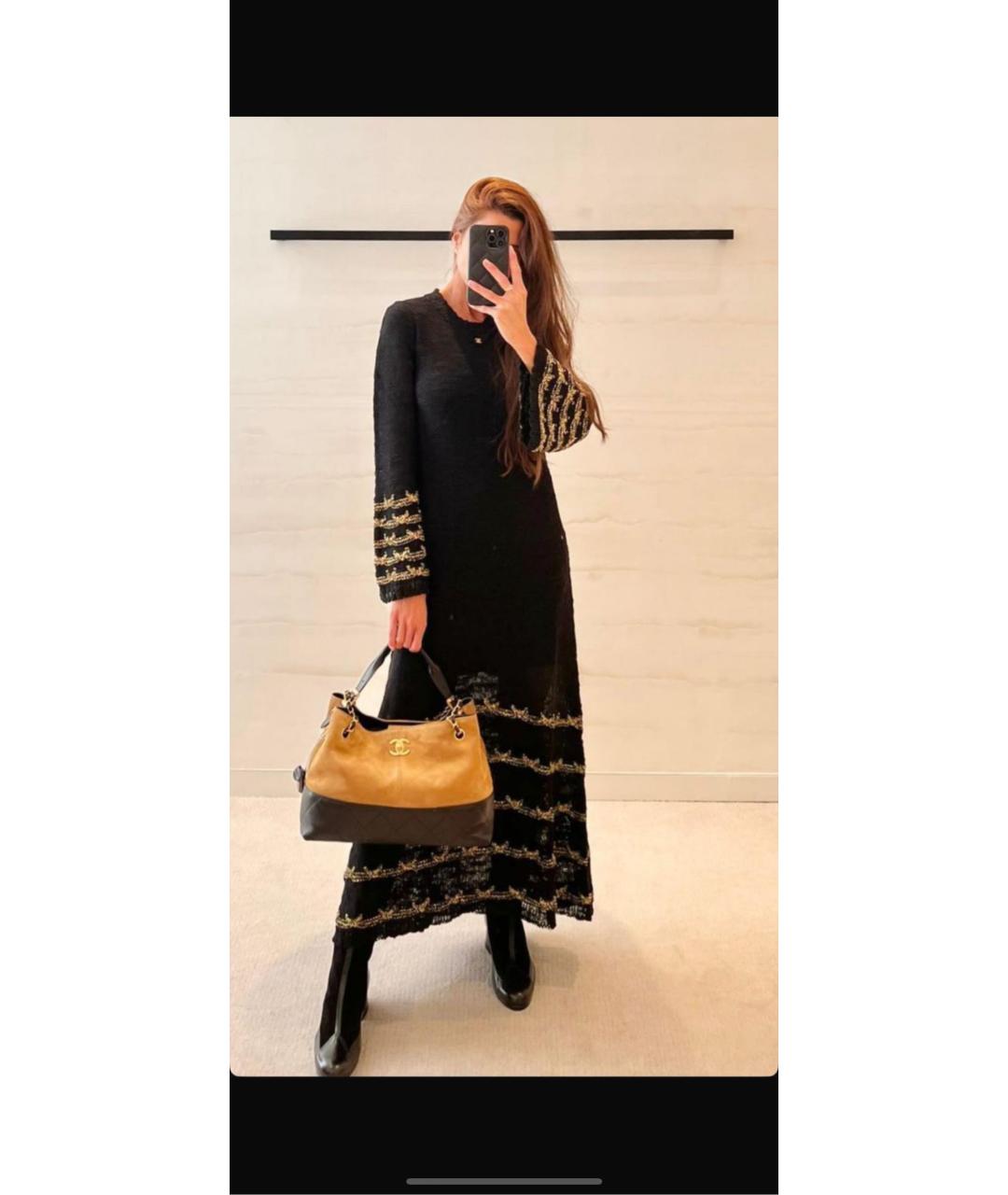 CHANEL Черное шерстяное платье, фото 7