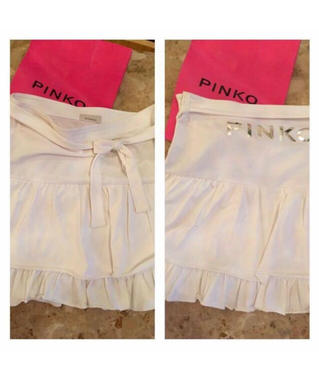 PINKO KIDS Белая хлопковая юбка, фото 2