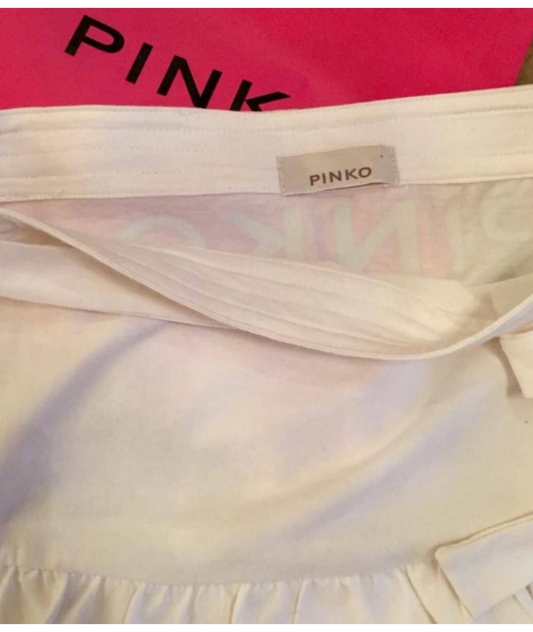 PINKO KIDS Белая хлопковая юбка, фото 5