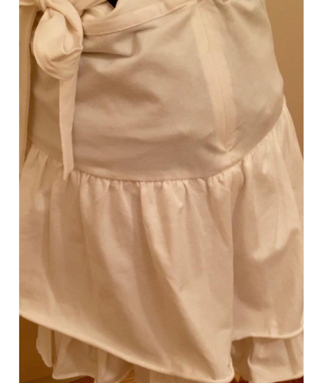PINKO KIDS Белая хлопковая юбка, фото 4
