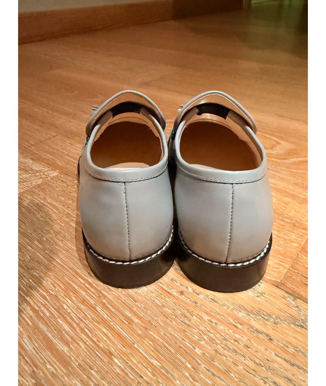 GUCCI KIDS Серые кожаные лоферы и мокасины, фото 3