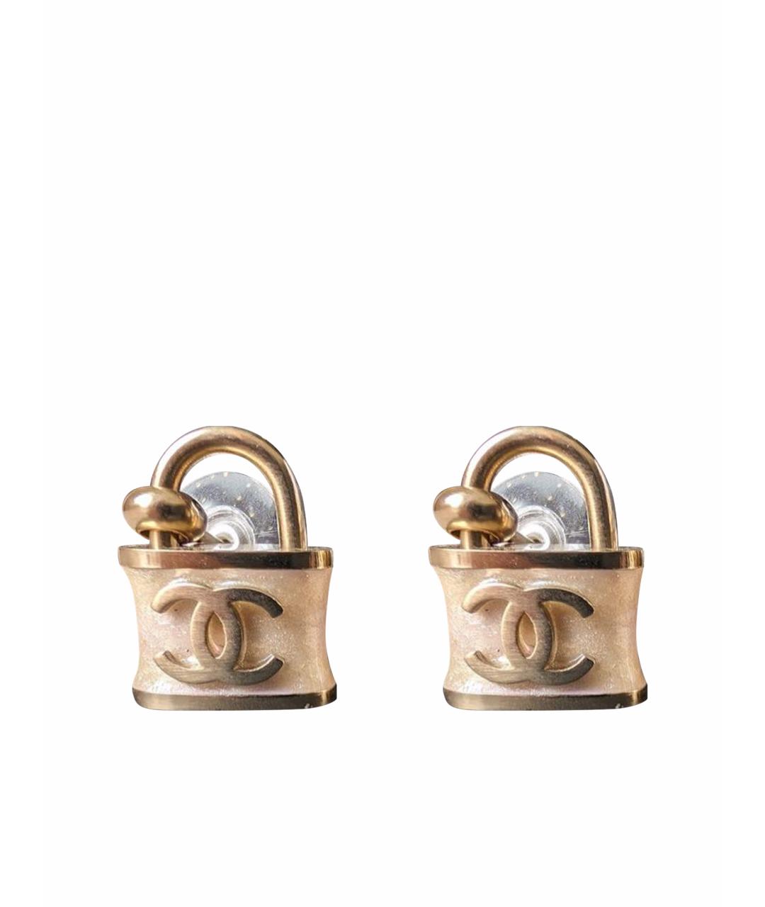 CHANEL Металлические серьги, фото 1