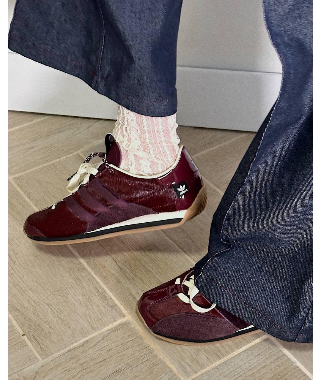 ADIDAS Бордовые кроссовки, фото 7
