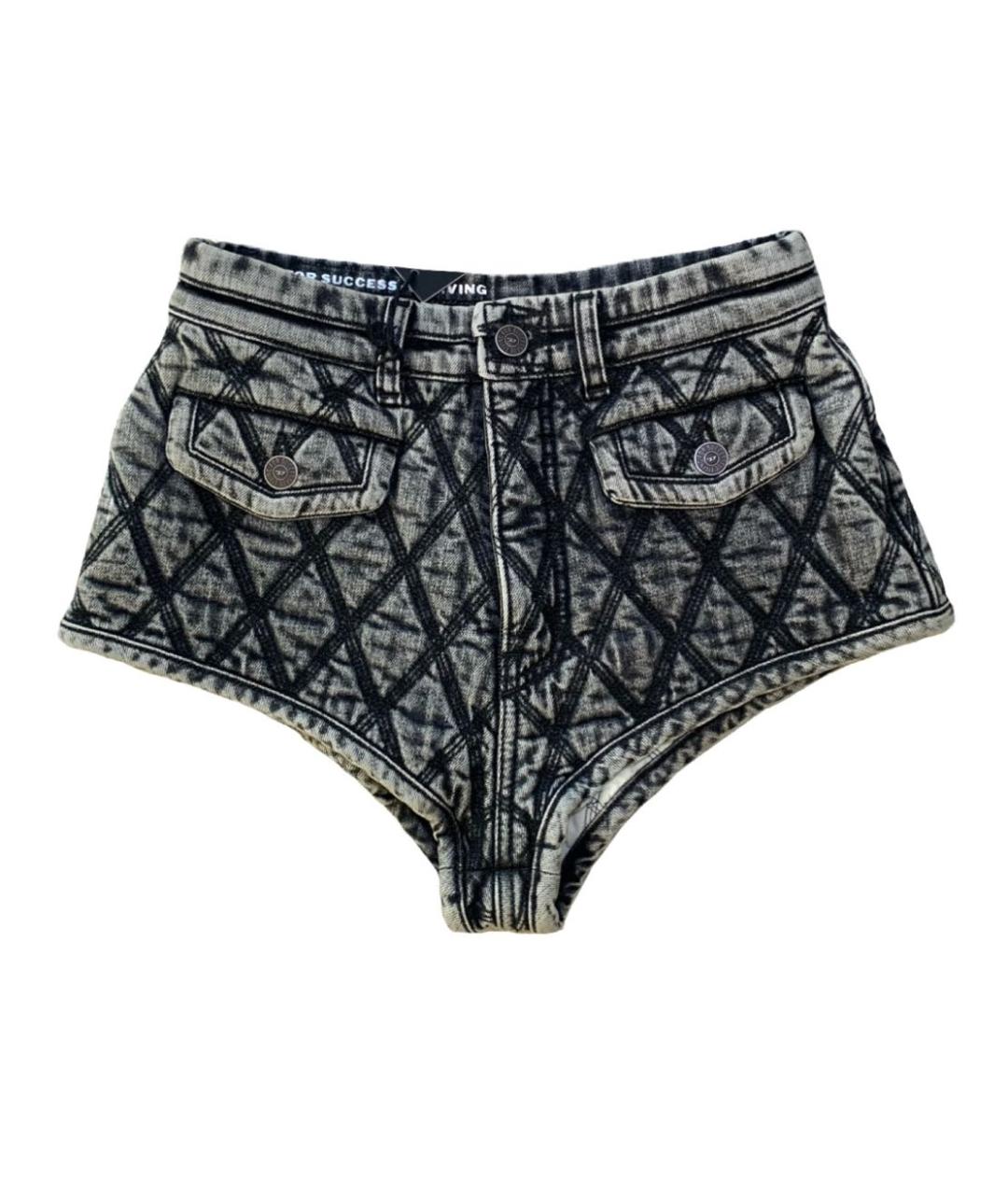 DIESEL Антрацитовые хлопковые шорты, фото 1