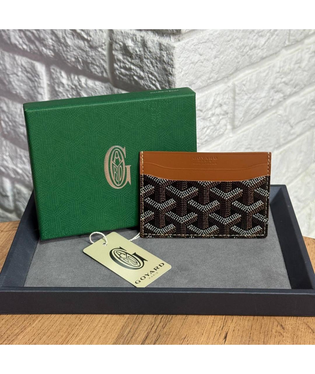 GOYARD Коричневый кардхолдер, фото 3