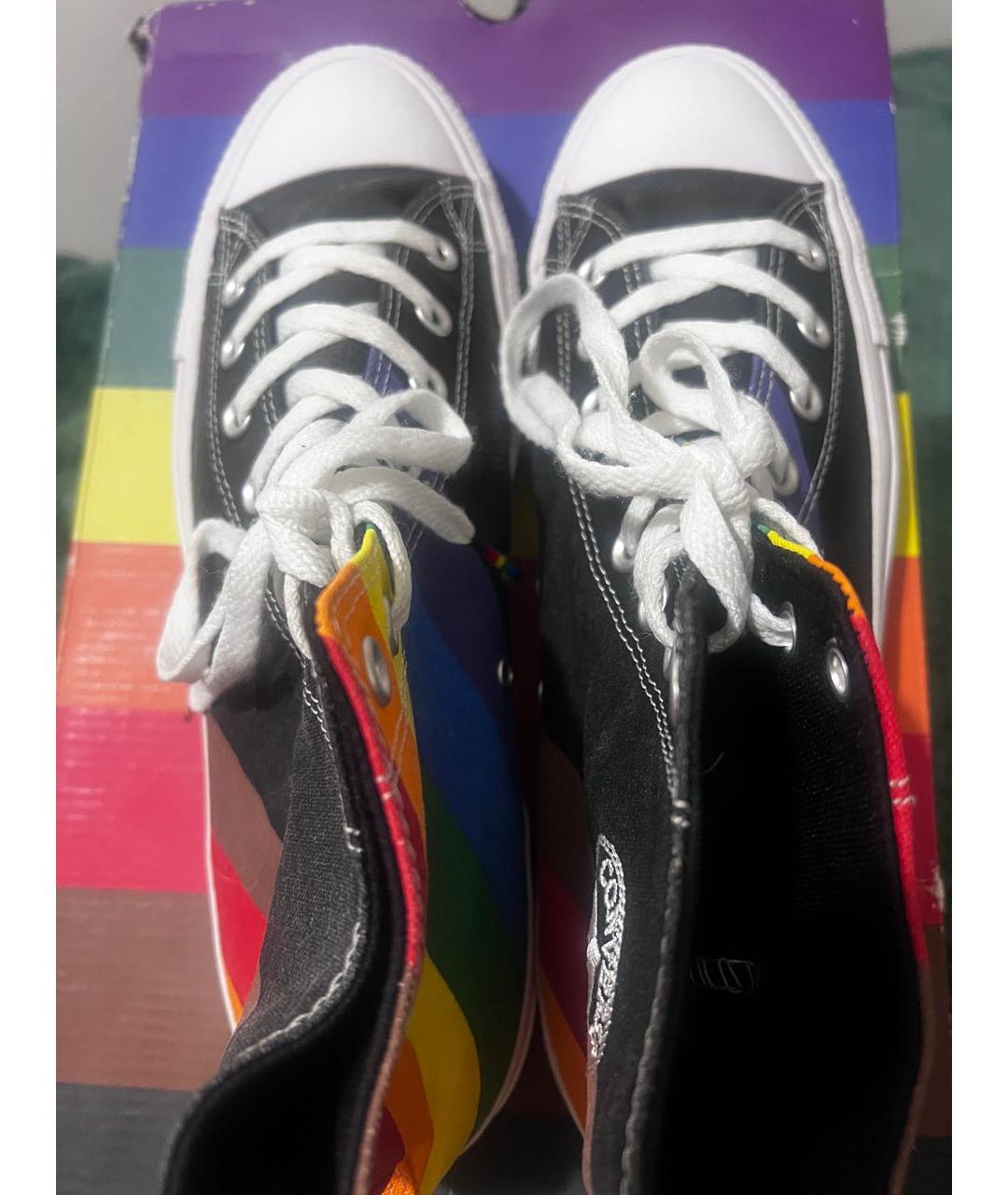 CONVERSE Мульти текстильные высокие кроссовки / кеды, фото 3