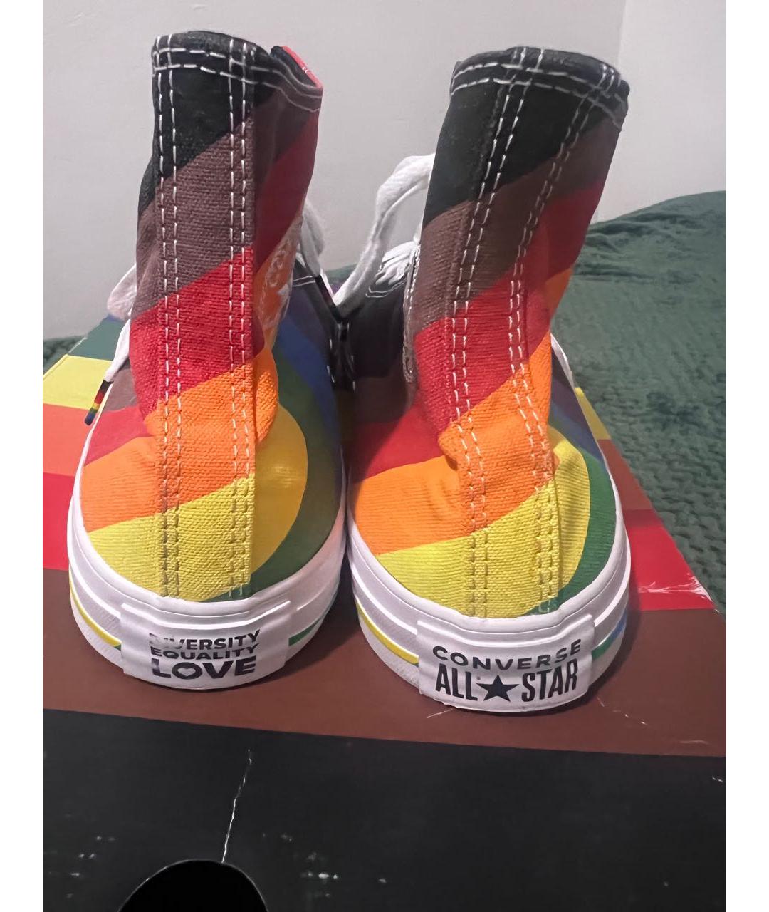 CONVERSE Мульти текстильные высокие кроссовки / кеды, фото 4