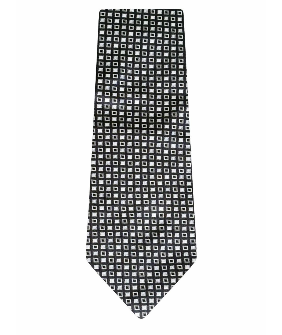 GIORGIO ARMANI Черный шелковый галстук, фото 1