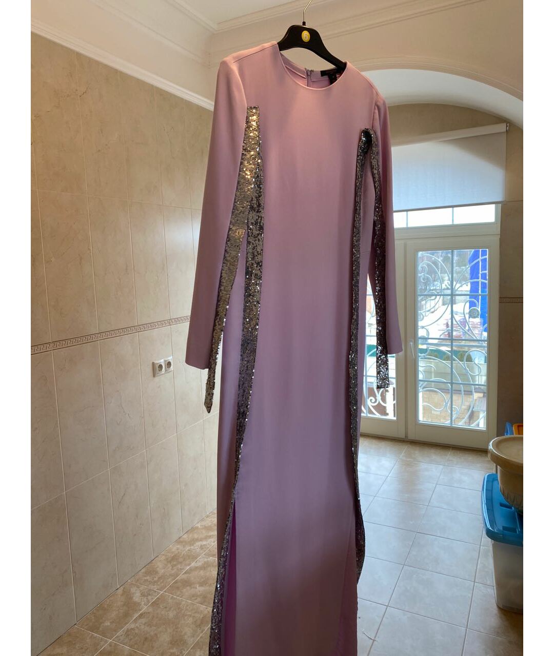 LOUIS VUITTON PRE-OWNED Фиолетовое вечернее платье, фото 3
