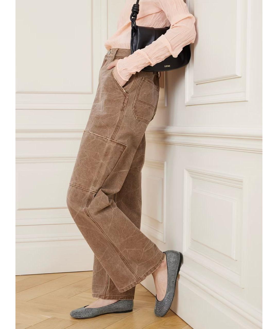 LOEWE Черные замшевые балетки, фото 5