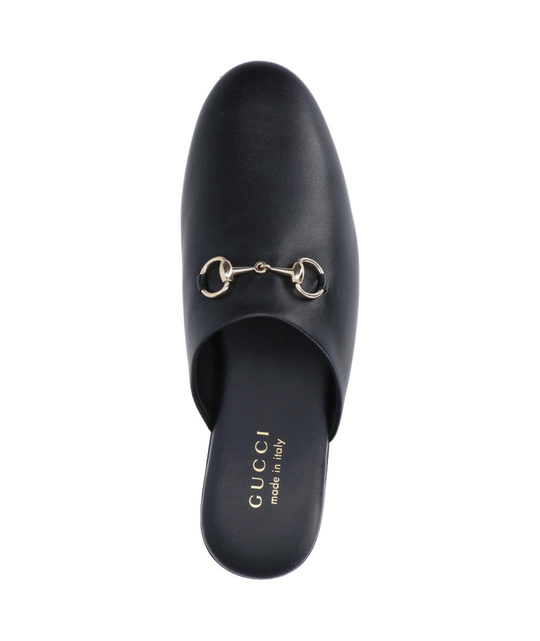 GUCCI Черные кожаные мюли, фото 5