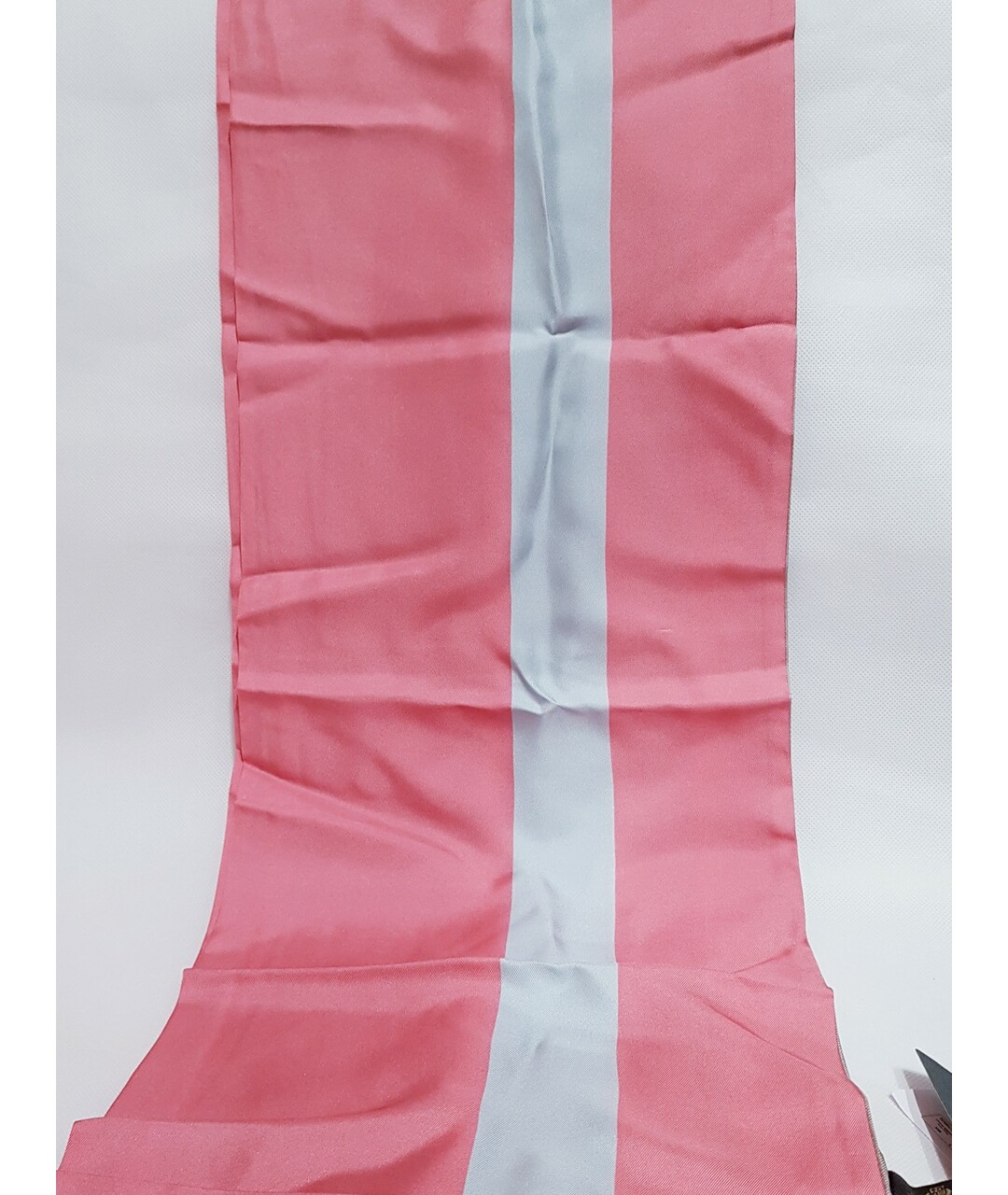 LORO PIANA Розовый шелковый шарф, фото 3