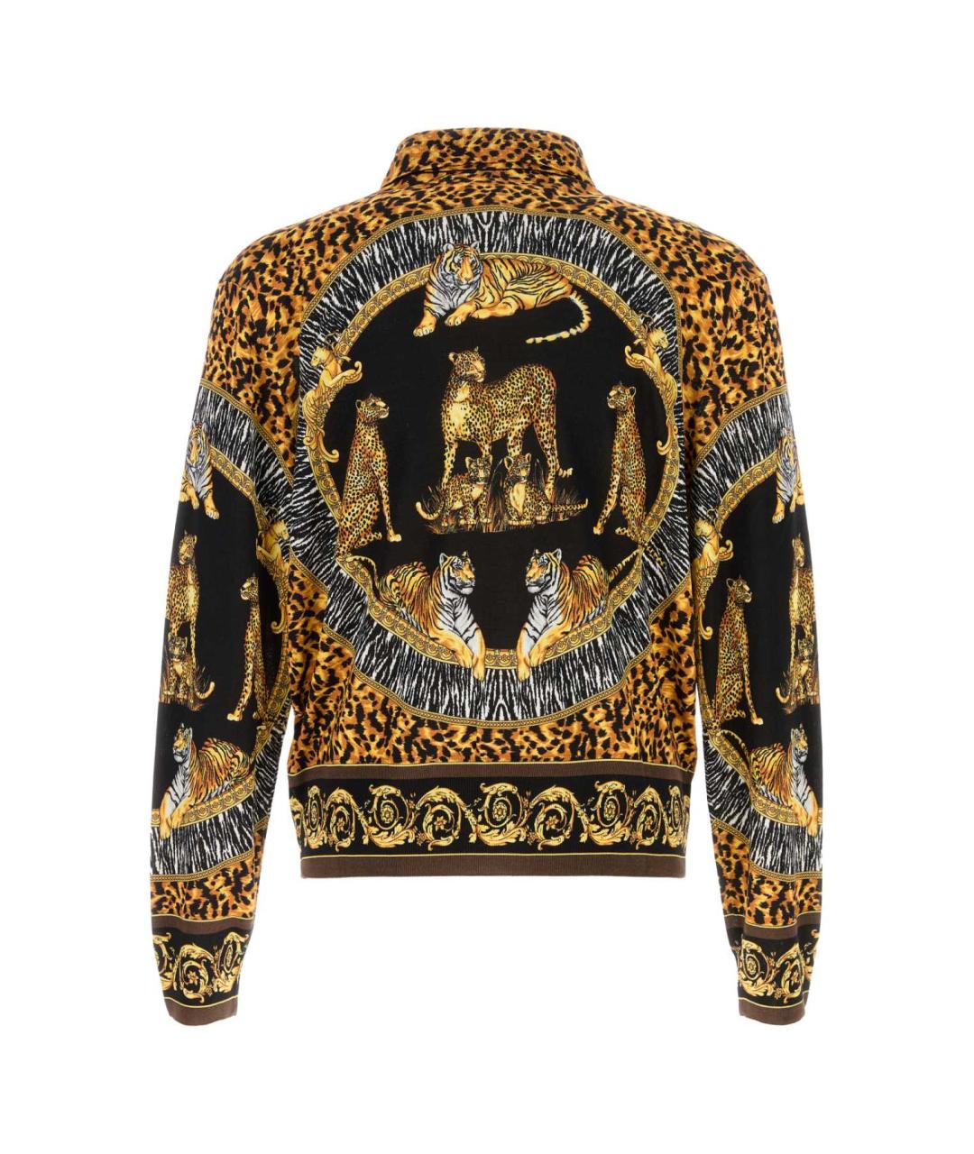 VERSACE Мульти шелковый джемпер / свитер, фото 2